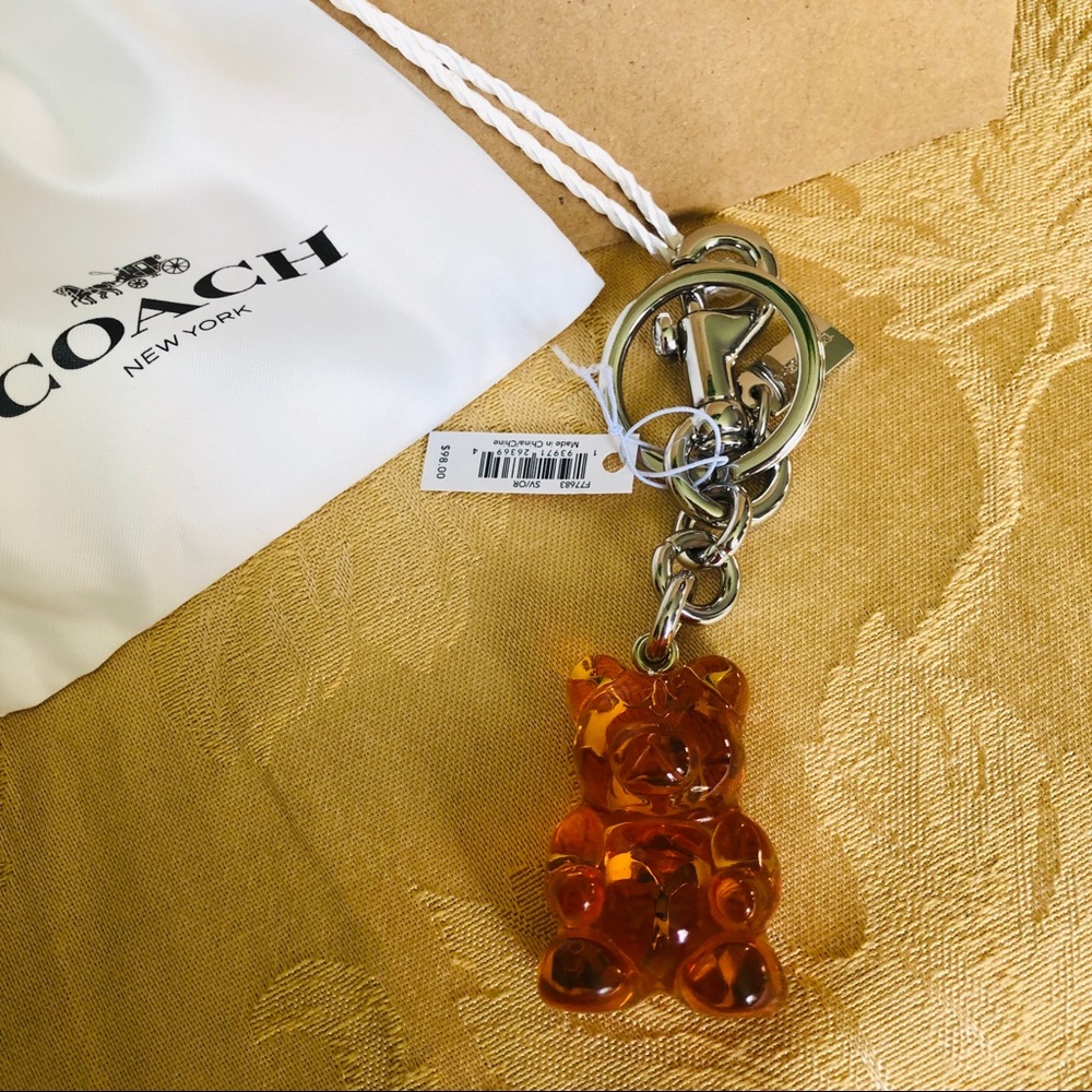 Coach Vandal Gummy Bear Keychain Bag Charm NWT - Picture 2 of 7